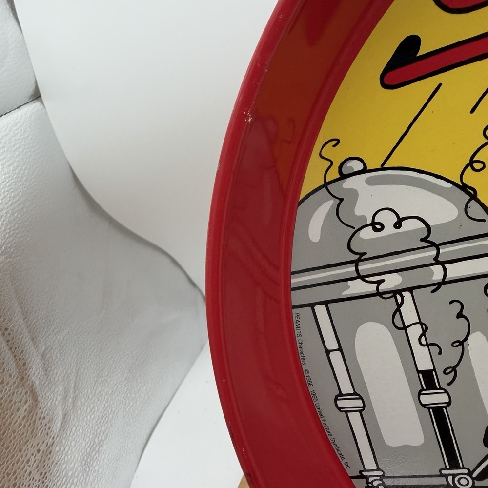 Vintage  1965 ‎ Snoopy's Cafe Tray United Feature Syndicate Woodstock - Picture 3 of 6